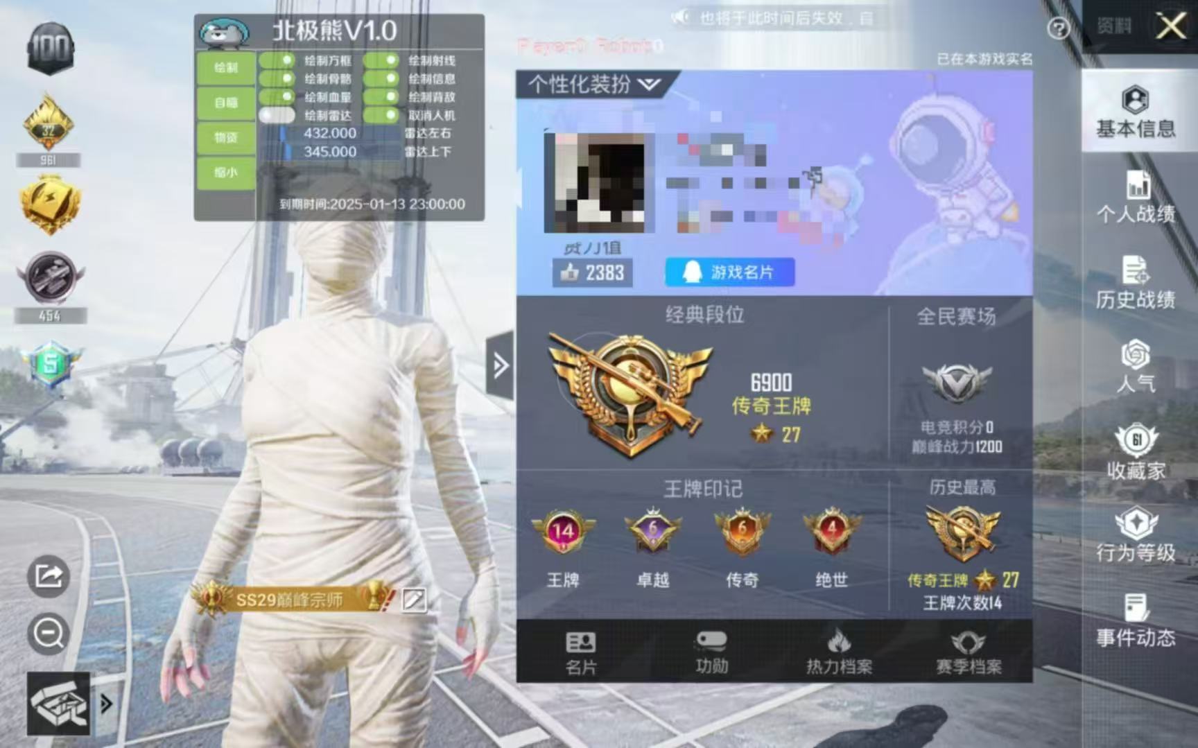 和平精英游戏中最近发现的和平精英辅助工具介